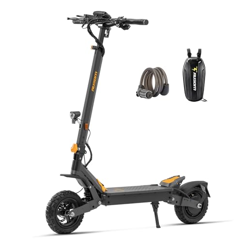 Ausom L1 E-Scooter mit Straßenzulassung (ABE) – 500 W, bis 90 km Reichweite, 20 km/h, Doppeldämpfer, zwei Scheibenbremsen