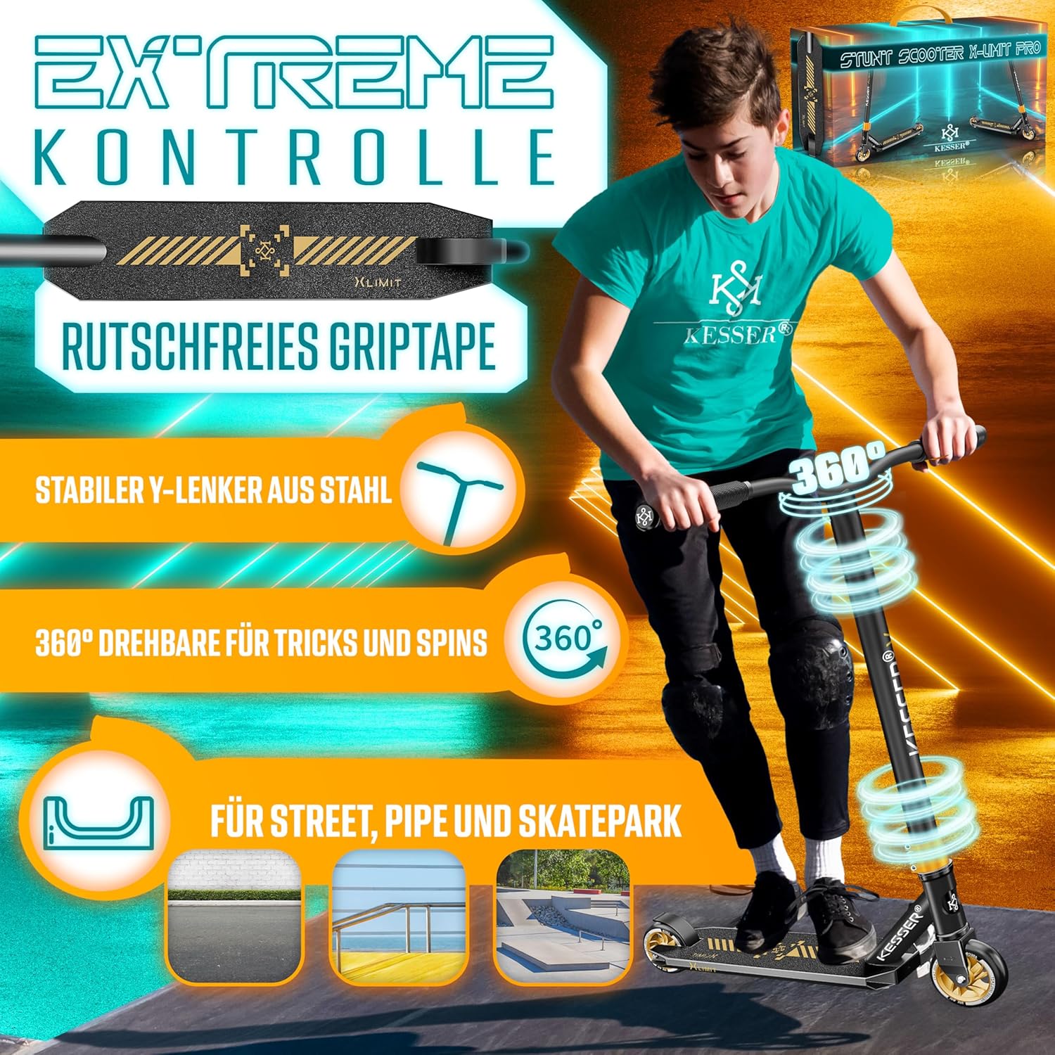 KESSER X-Limit-Pro Stunt Scooter Ansicht 2