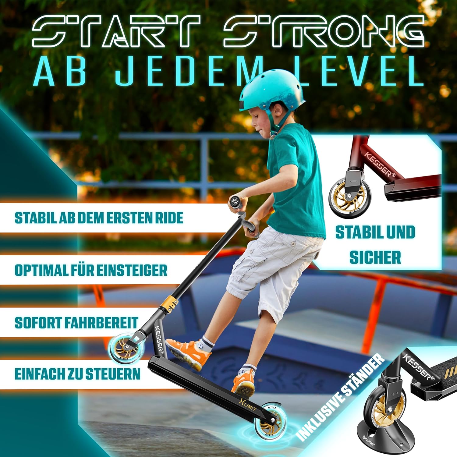 KESSER X-Limit-Pro Stunt Scooter Ansicht 3