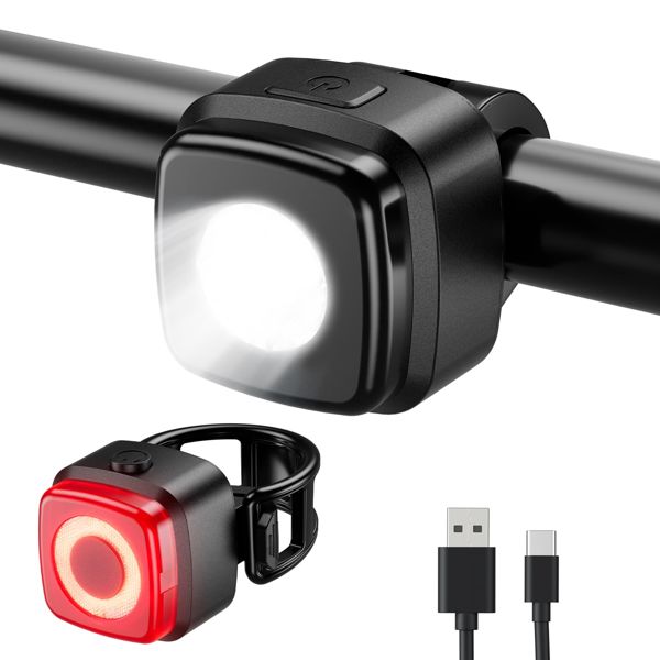 OnMeto Fahrradlicht Set, IPX5 wasserdicht